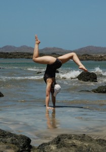 Beach yoga