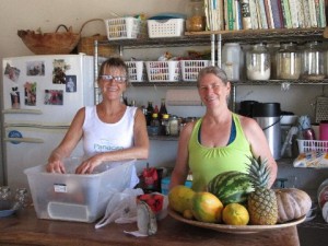 Our kind hosts Debbie (l) and Mary (r).